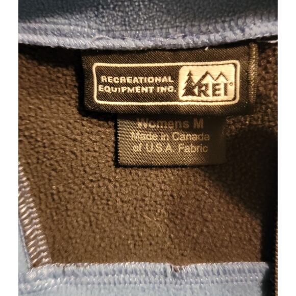 REI Jacket Womens Medium Blue Fleece Full Zip Outdoors Ladies - Picture 7 of 10